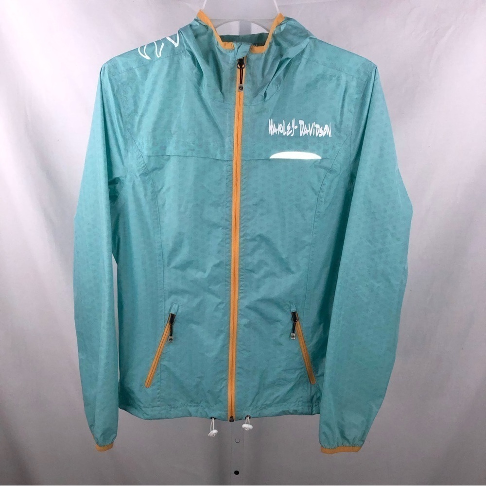 Harley-Davidson Women’s Aqua Melrose Hooded Jacket. 97551-15VW. SZ Small